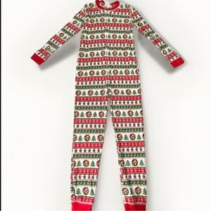 BUC-EES One Piece Long Johns Youth Large Pajamas Holiday Christmas Bucee Beaver